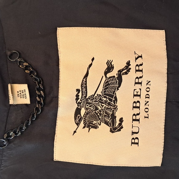 Burberry Womens Luxury Prorsum Back Ruched Lightweight Trench Coat Zip Up S-6 - Picture 8 of 15